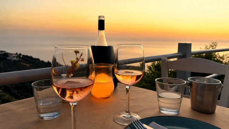 Luxury sunset dinner overlooking the Ionian Sea in Lefkada